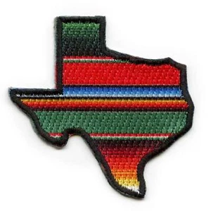 Mini Serape Texas Hat Patch Hispanic Culture State Sublimated Iron On - Picture 1 of 2