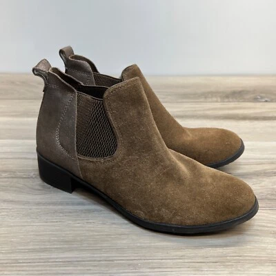 Bota Chelsea Aetrex Beth Marrón Gamuza Cuero Mujer Talla 37 EE. UU. 7 Foto 1 de 4