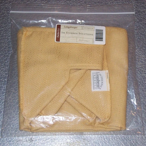 Longaberger Butternut SMALL STORAGE SOLUTIONS Liner ~Made in USA~ New Ships FREE Cover