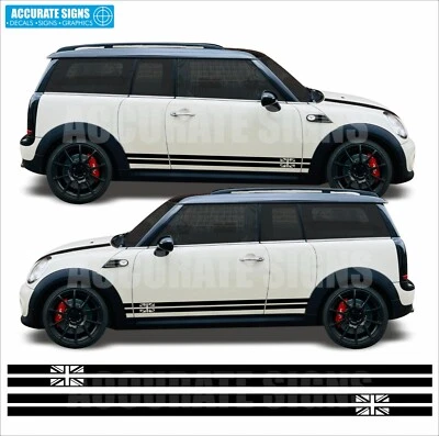 Adesivi per Mini Clubman righe laterali decalcomanie grafica vinile R55 - Immagine 1 di 4