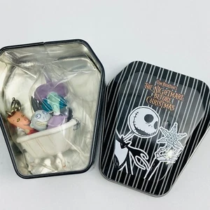 Disney The Nightmare Before Christmas Tin Coffin & Figure Strap Japan Shock Rock - Picture 1 of 9