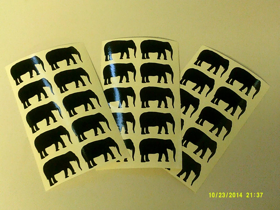 DAZZLE GLITTER TATTOOS 30 adesivi elefante bambini ragazzi ragazze bambini Africa giungla scuola artigianato