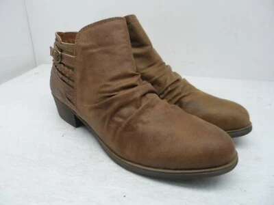 Rampage женщин Tyra блок каблук платье ботинок коричневый кожаный размер 9 М - Изображение 1 из 4