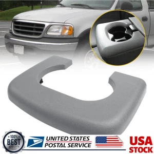 Fits F150 Ford Center 1997-03 Console Holder Cup Pad Part Replacement Light Gray - Picture 1 of 14