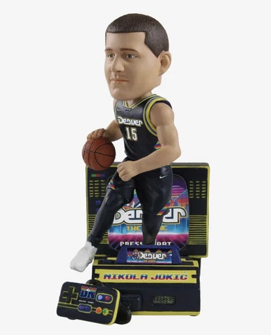 Nikola Jokic Denver Nuggets 2022 City Jersey Bobblehead FOCO Bobble NIB 2x MVP Cover