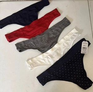 5 NEUE NAUTICA 3405-32 Nylon Spandex superweiche TANGA HÖSCHEN L verschiedene Farben - Bild 1 von 5