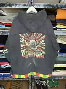 Vintage Bob Marley Uprising TRASHED Rap Jacket Mans XL - Picture 1 of 18