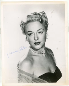 Autographed 8x10 Photo British Film Actress Virginia Field - Picture 1 of 3