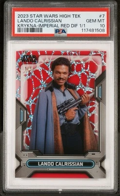 PSA 10 2023 Topps Star Wars High Tek Red Superfractor Lando Calrissian - Image 1 of 2