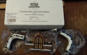 Dept. 56 Heritage Village Collection Church Yard Gate and Fence 5806-8 - Picture 1 of 6