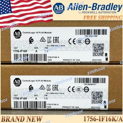 Brand New AB 1756-IF16K/A ControlLogix 16 Point A/I Module Free Ship US Stock - Image 1 of 4