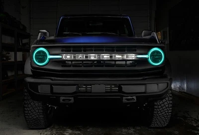 Oracle Lighting Headlight Halo Kit with DRL Bar for 2021-2023 Ford Bronco, Base Foto 1 de 4