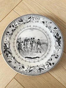 Assiette Parlante en faïence de Montereau Retour de Syrie n°11 Napoléon XIXe - Picture 1 of 2