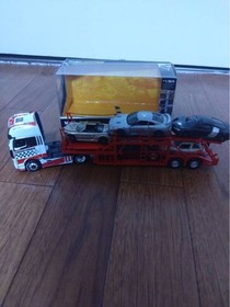 Benz 1/64 DD-models trailer Tomica 5 unit set