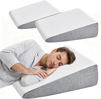 Almohada corporal con cuña para cama de 7,5"/11,8" para recuperación quirúrgica, reflujo ácido, dolor de cuello y espalda Foto 1 de 4