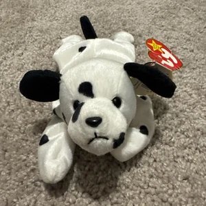 Peluche TY Beanie Baby DOTTY el perro dálmata (8,5 pulgadas) - Imagen 1 de 2