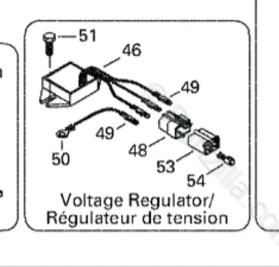 Ski-Doo OEM Voltage Regulator | 515175546 | Skandic 500F & MX Z 2000–2002 - Image 1 of 4