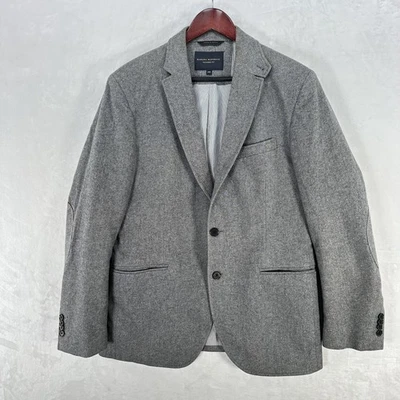 Banana Republic Blazer Mens 42R Gray Tailored Fit Italian Fabric Sport Coat Wool - Image 1 of 4