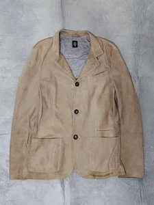 Eleventy Goat Leather Suede Easy Jacket size 48 - Picture 1 of 5