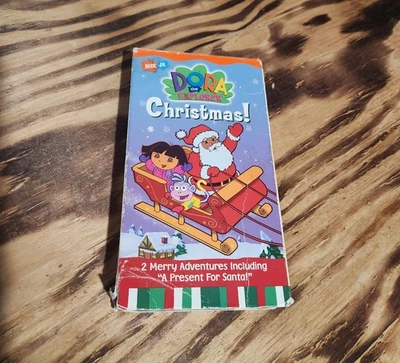 Dora the Explorer - Doras Christmas (VHS, 2002) - Vintage Kids Holiday Movie - Image 1 of 4
