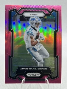 2023 Panini Prizm - [Base] - Pink Prizm #96 - Amon-Ra St. Brown - Bild 1 von 4