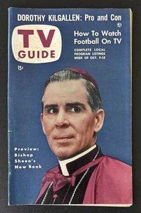 BISHOP SHEEN 1953 ORIGINAL TV GUILD - NEW ENGLAND EDITION - Picture 1 of 5