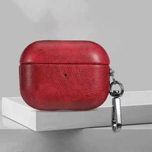 Für AirPods 4/3 AirPods Pro3 Leder Textur Ganzkörper Schutzhülle + Schlüsselanhänger - Bild 1 von 16
