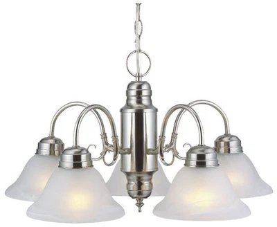 Lámpara de araña Design House 511535 Millbridge 5 luces 22" W - níquel Foto 1 de 4