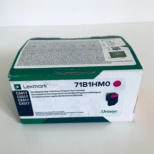 Lexmark Genuine CS417 Magenta Hi Yield Toner 71B1HM0 CS417 CS517 CX417 CX517 OEM - Picture 1 of 4
