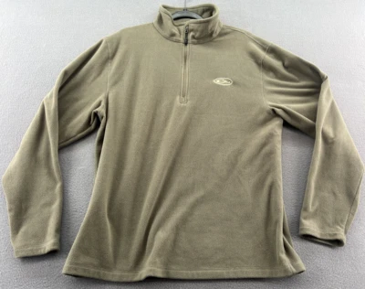 Sudadera Drake Para Hombre Talla L Verde Campamento Polar Cuarto Cremallera Pullover Poliéster Foto 1 de 4