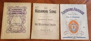 Konvolut 11 Noten Anfang 1900 für Klavier Gesang Pop Klassik - Bild 1 von 4