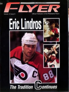 Philadelphia Flyers vs Montreal Canadiens 11 de abril de 1996 Eric Lindros en portada  - Imagen 1 de 1