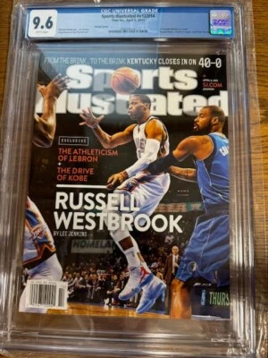 April 6, 2015 Russell Westbrook OKC First RC Sports Illustrated NO LABEL CGC 9.6 - Image 1 of 4
