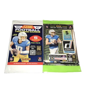(1) 2024 Score Football & (1) 2023 Donruss Football-5 Card Packs-Factory Sealed - Picture 1 of 4