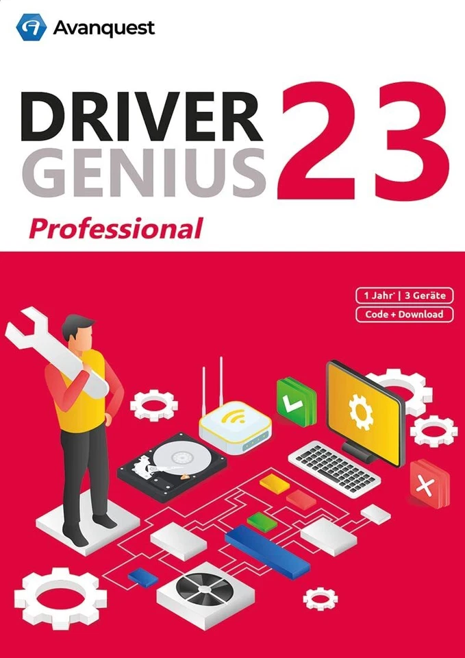 Driver Genius 23 Professional 3 Geräte 1 Jahr (Download) ESD-Key per eMail (NEU) - Bild 1 von 4