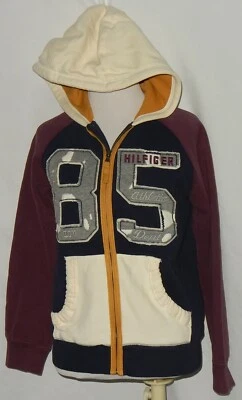 Tommy Hilfiger Athletic Dept Girls Hoodie Purple Blue Sz M 8-10 (Made 7/12) # - Image 1 of 4