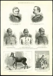 1885 - Retratos de guerra de Sudán Sociedad Zoológica Muntjac Iglesia de Liverpool (167) - Imagen 1 de 1