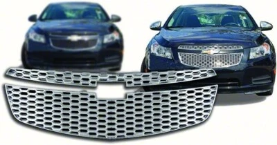 Superposición de inserción de rejilla de panal cromada para Chevrolet Cruze LS LT LTZ 2011-2014 Foto 1 de 2