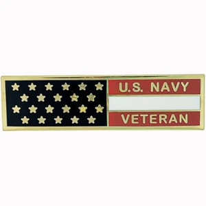 Navy Veteran Flag Lapel Pin - Picture 1 of 2