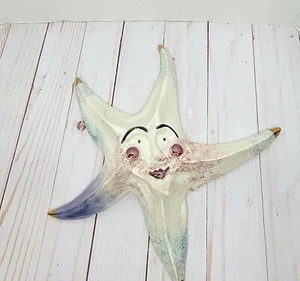 Large Star Wall Hanging Plaque Blue Sky Clayworks by Heather Goldminc 2005 - Picture 1 of 5