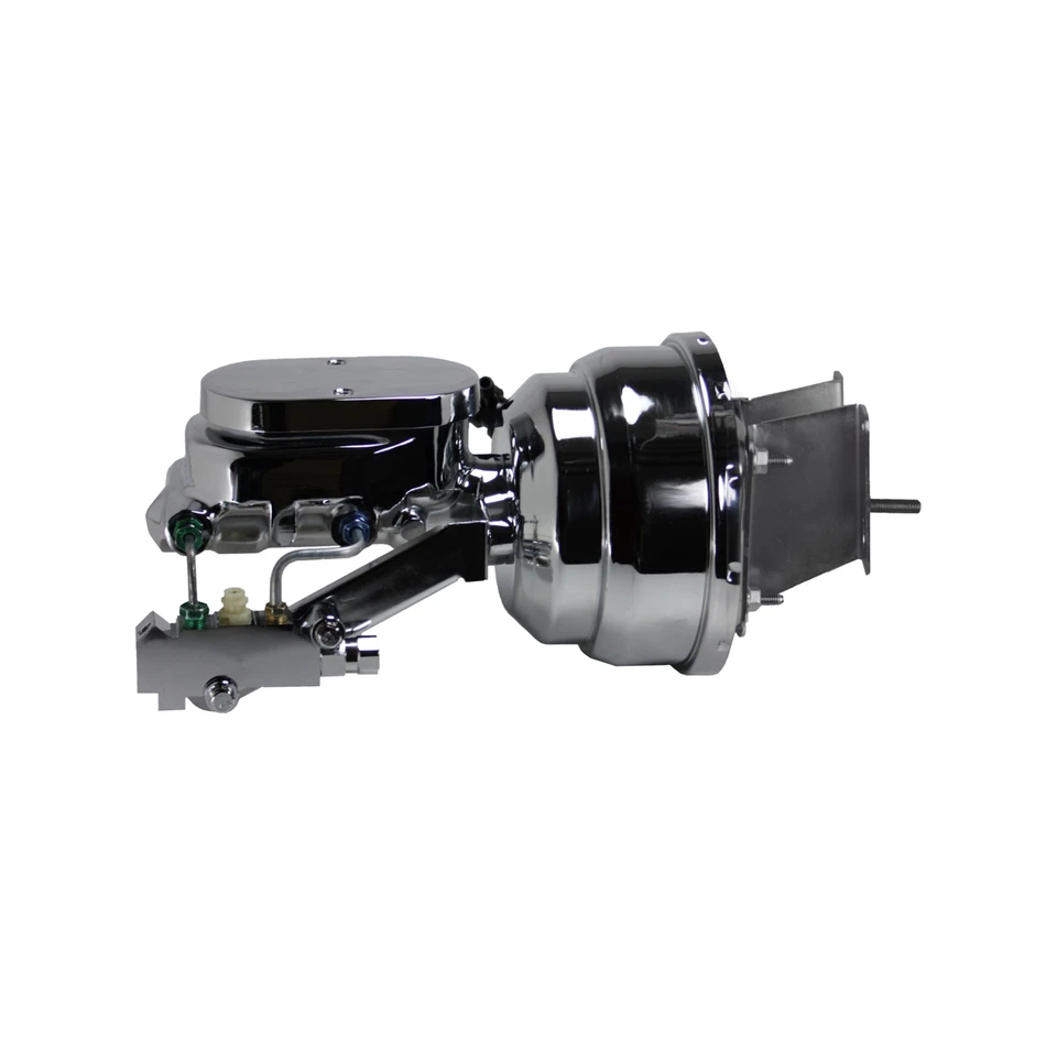 1967-1972 Chevrolet C10 Chrome Power Brake Booster Master com válvula de disco/tambor - Imagem 1 de 4