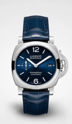 Panerai Luminor Quaranta PAM01370 Blue Steel 40 Automatic Watch B+P - Image 1 of 2