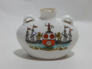 W H Goss à Écusson Chine Stoke. Modèle De Ancien Flacon Sunderland. Southampton - Picture 1 of 1