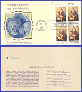 EE. UU. #1579 U/A FLEETWOOD FDC PB4 Navidad Virgen y Niño - Imagen 1 de 1