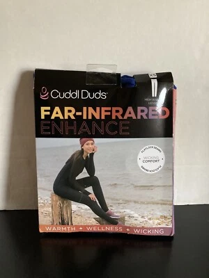 Leggings Cuddl Duds Far-Infrared Enhance XS azules cintura alta que absorben la humedad Foto 1 de 4