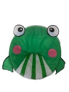 Frog Mini Folding Saucer Chair Max 81lbs Age 2-10 Sturdy Metal Frame Adorable. - Picture 1 of 3
