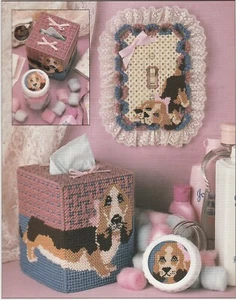 Hund Hund Set/Stoff & Schalter Plattenabdeckung, Glasdeckel - NUR Kunststoff Leinwand Muster - Bild 1 von 4