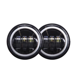 4.5" LED Passing Lamps Fog Spot Auxiliary Light for Harley Electra Street Glide - Foto 1 di 9