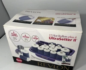 Revlon Ultrasetter II 2 12 Hot Rollers Plus 4 RV-258 1 3/4 1 3/8 1 - Picture 1 of 14