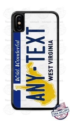 West Virginia Personalized License Plate Phone Case Cover For iPhone Samsung LG - Image 1 of 4